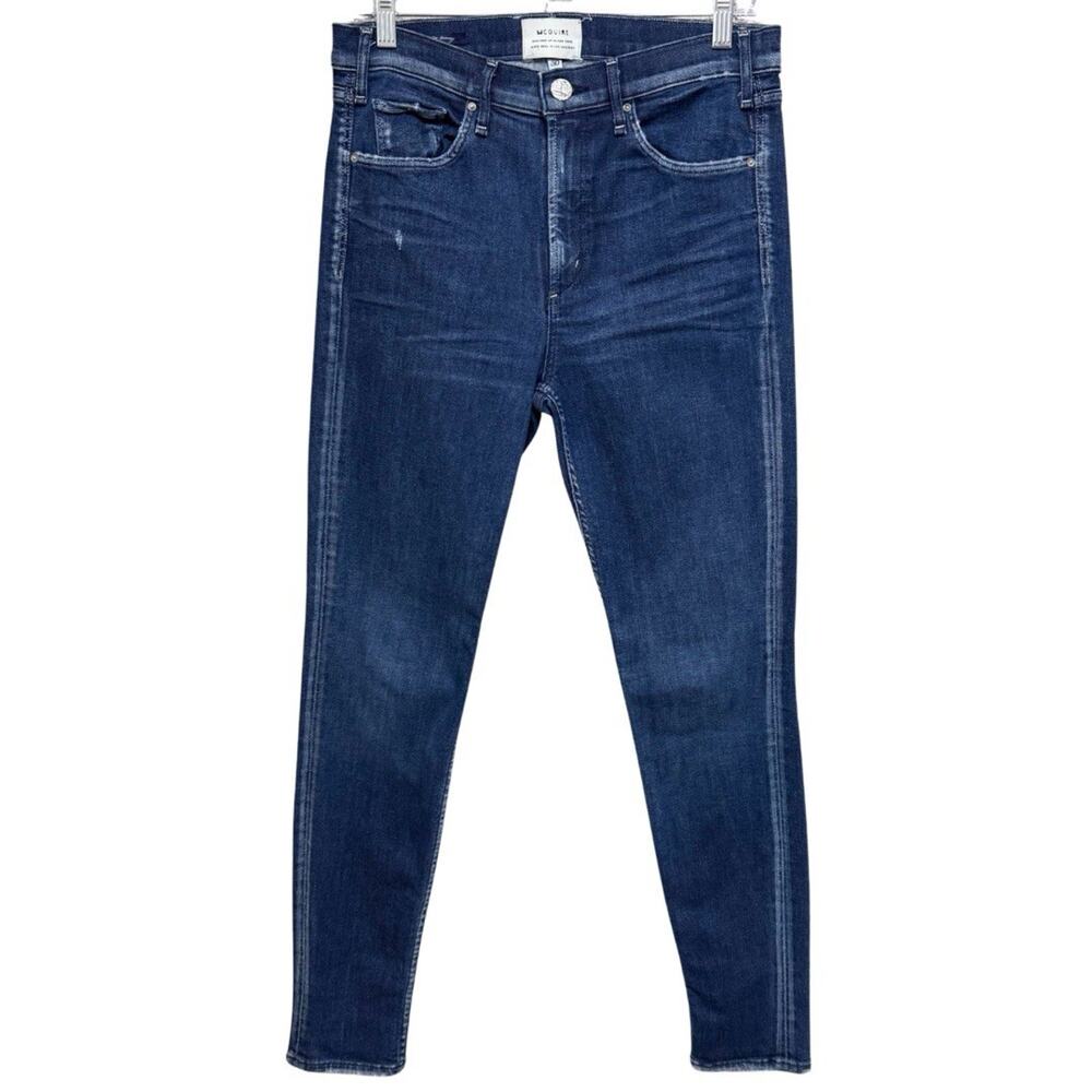 McGuire NEWTON SKINNY Jeans Women’s 30 Dark Wash Stretch Denim High Rise USA